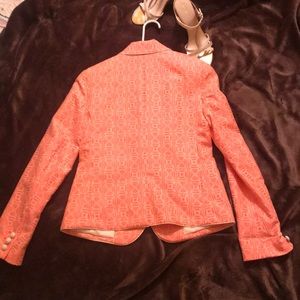 GAP Jackets & Coats - GAP-Fitted Bright Pink/Cream Print Blazer🆕 W/tags GAP Jackets & Coats - GAP-Fitted Bright Pink/Cream Print Blazer🆕 W/tags
